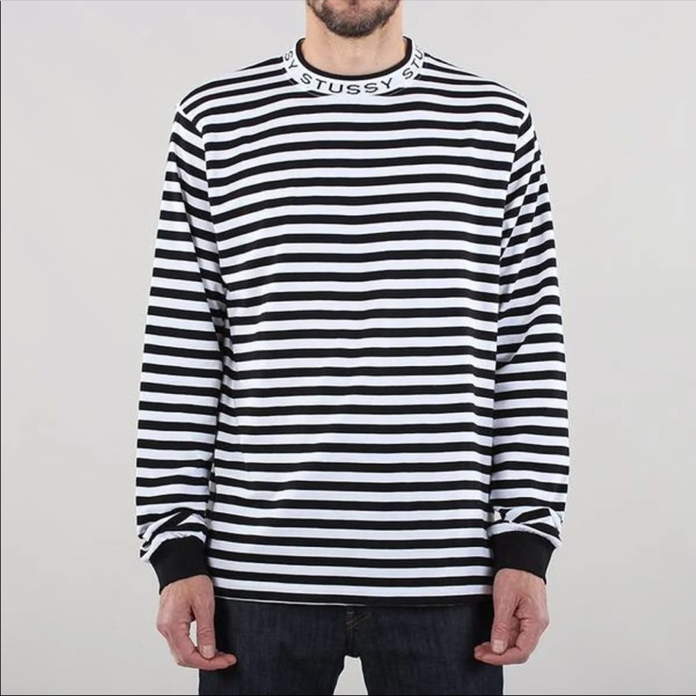 Stussy Jacquard Neck L/S